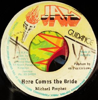 Reggae 45 Rockers MICHAEL PROPHET Here Comes The Bride JAH GUIDANCE 