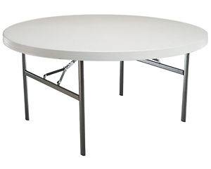 12 Pack) 60 Commercial Round Folding Banquet Tables