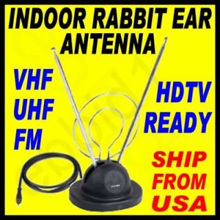 Newly listed INDOOR RABBIT EAR DIGITAL HDTV TV VCR VHF UHF ANTENNA $