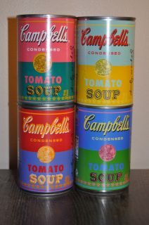 Andy Warhol Campbells Tomato Soup Cans 2012 Limited Edition Set of 4