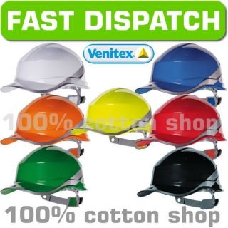 Venitex Diamond V Hard Hat Safety Helmet High Hi Vis Viz Baseball Cap 