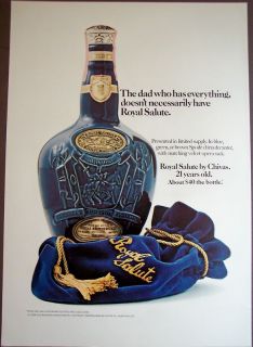 Royal Salute Scotch Whisky by Chivas Vintage 1978 Print Ad