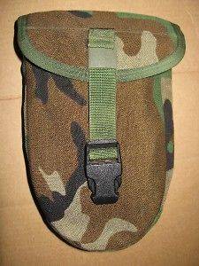 US MILITARY MOLLE WOODLAND CAMO ENTRENCHING E TOOL CASE