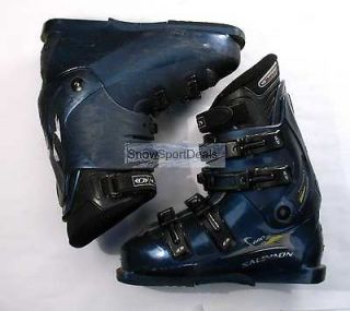 Used Salomon Performa 660 Blue Mens Ski Boots Size 10 Missing Power 
