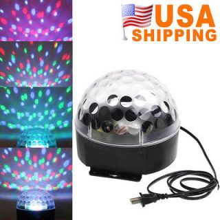   LED RGB Crystal Magic Ball Effect Light Disco DJ Stage Lighting