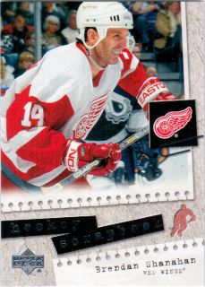05 06 Upper Deck SHANAHAN Hockey Scrapbook #28 Detroit Red Wings UD 