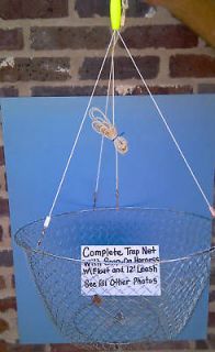 3ea182 Ring CrabHoudini Crab Trap Net W/ Full Rigging!