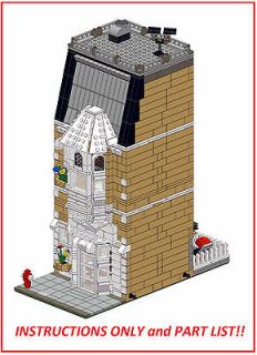 LEGO Custom Modular Building House INSTRUCTIONS ONLY! 10182 10190 