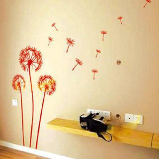 AB NEW Dandelion Flying in the Wind Wall Decor Stickers Decals Art 
