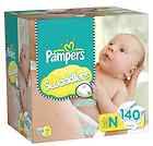 Pampers Swaddlers Newborn NB Size Baby Diapers * Upto 1
