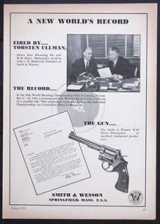 1955 K 38 SMITH & WESSON .38 Special Target Police Revolver magazine 