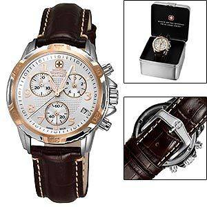 Wenger Swiss Military Chronograph GST Mens Watch Model 79131,Free USA 