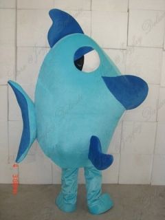 Dory blue tang surgeonfish adult size mascot costume