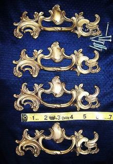 Lot of 5 Beautiful Vintage Furniture Drawer Pulls French Provincial 