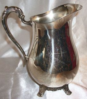   Wm Rogers The International Silver Company Footed Pitcher #R3707