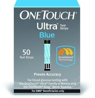 One Touch Ultra Blue 300 Test Strips, Free Glucometer