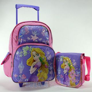   Tangled Rapunzel 16 Large Roller Backpack and Lunch Bag Set   Box