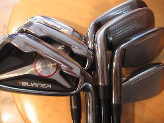 Taylor Made Burner 1.0 Irons 3 9+PW with/REAX 65 Regular Flex Shafts