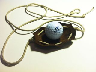 Golf Ball Thrower Paracord & Leather Shepherd Sling HANDMADE by 