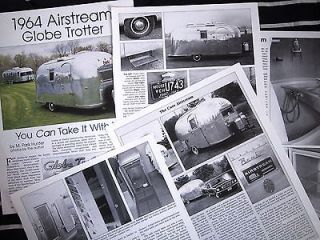 64 1964 Airstream Globe Trotter Travel Trailer Inf