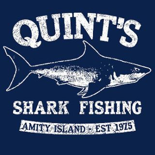   FISHING jaws great white saltwater fishing amity Tshirt (see sizes