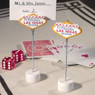 100 WEDDING FAVORS WELCOME TO LAS VEGAS PHOTO PLACECARD HOLDERS