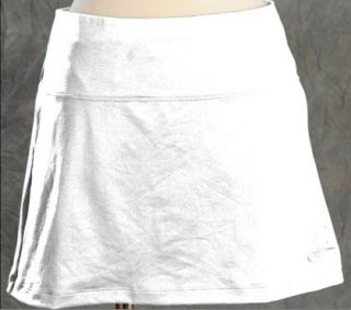 Women White Tennis Skirt WITH Compression Shorts Skort XS, S, M, L, XL 