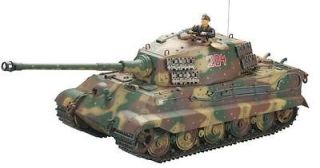 NEW VsTank 1/24 King Tiger Henschel 3 Tone Camo Tank RTR Chnl A6 