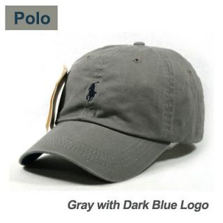   Cap Dark Blue Small Logo Polo Baseball Hat Golf Tennis Outdoor Casual