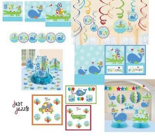   Whale Turtle Birthday Shower Party Supplies U Pick Plates Balloons