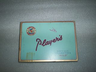 Vintage Players Navy Cut Mild Cigarettes Tobacco Flat 50 Tin