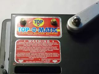 TOP O`MATIC CIGARETTE ROLLING MACHINE
