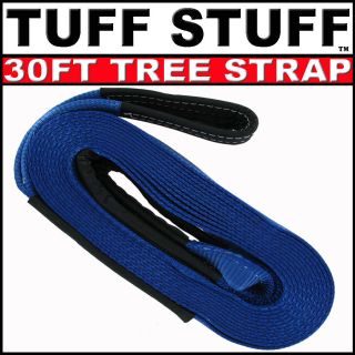 30ft TREE SAVER WINCH SNATCH TOW RECOVERY STRAP 28000Lb