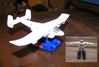 Vintage Transformer DieCast Robot Water Airplane