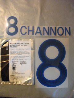 Mick Channon 8 England 2011/2012 Football Shirt Name Set Sporting ID 