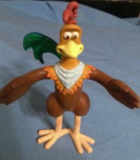 2000 dreamworks pvc rocky with bendable arms from chicken run