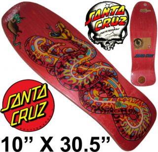 SANTA CRUZ Jeff Kendall Snake Skateboard deck 10 Red