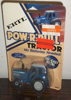 MIP Ertl Die Cast 1/64 Pow R Pull Blue Tractor #4093