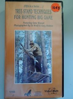 Tree Stand Techniques for Hunting Big Game Whitetail Deer VHS VCR 