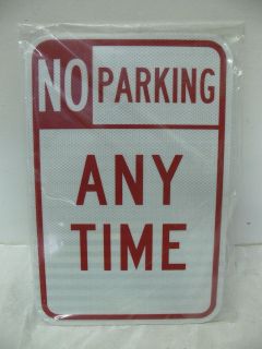 NEW NO PARKING ANY TIME SIGN PARKING LOTS, Driveways 12 x 18 METAL