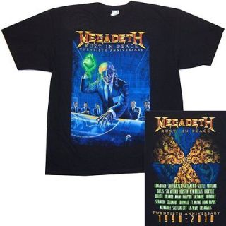 MEGADETH   RUST IN PEACE 2010 TOUR LONG BEACH/LA T SHIRT   NEW ADULT 