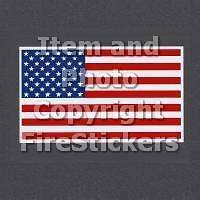   Reflective UNITED STATES FLAG Helmet and Hard Hat Size Stickers #76 C