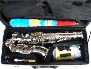   Durand Red & Gold Alto Saxophone School Quality w/Case & Extras
