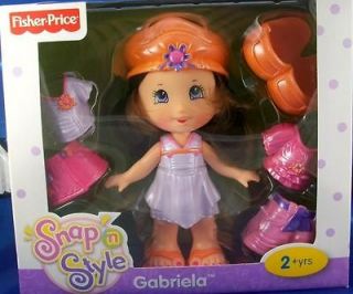 Fisher Price Snap n Style Gabriela Doll