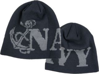 NAVY ANCHOR US NAVY MILITARY KNIT WOOVEN WATCH CAP BEANIE BLACK