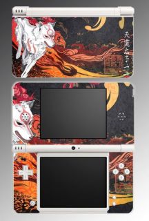   Wolf Amaterasu Design Game Vinyl Decal Skin Cover #86 Nintendo DSi XL