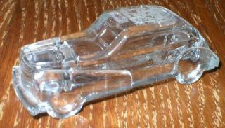 VINTAGE GLASS CANDY CONTAINER in Advertising