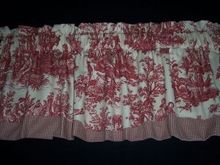 red toile curtains in Curtains, Drapes & Valances