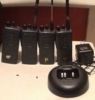 lot of 4 motorola ct150 walkie talkie radios1 charger