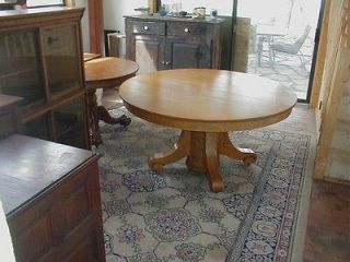   AMERICAN TIGER OAK HUGE 60 SIXTY INCH ROUND DINING CONFERENCE TABLE